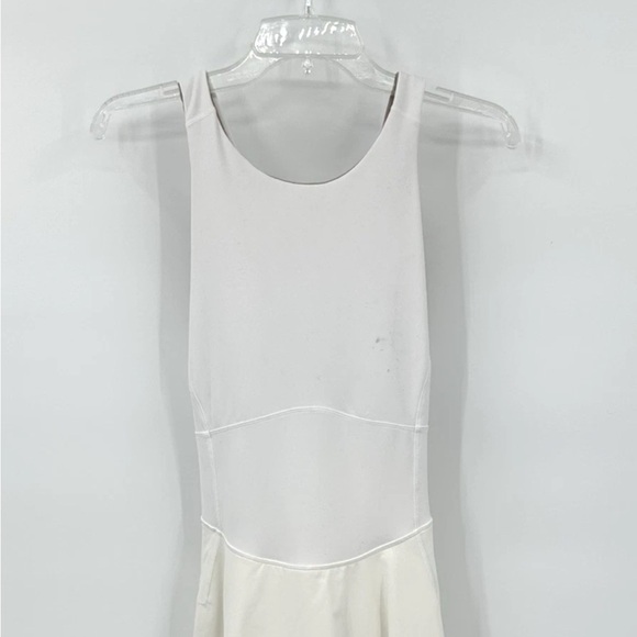 As Is - Lululemon White Tennis Dress - Has Pockets and Shorts - Size 10 - Picture 3 of 13